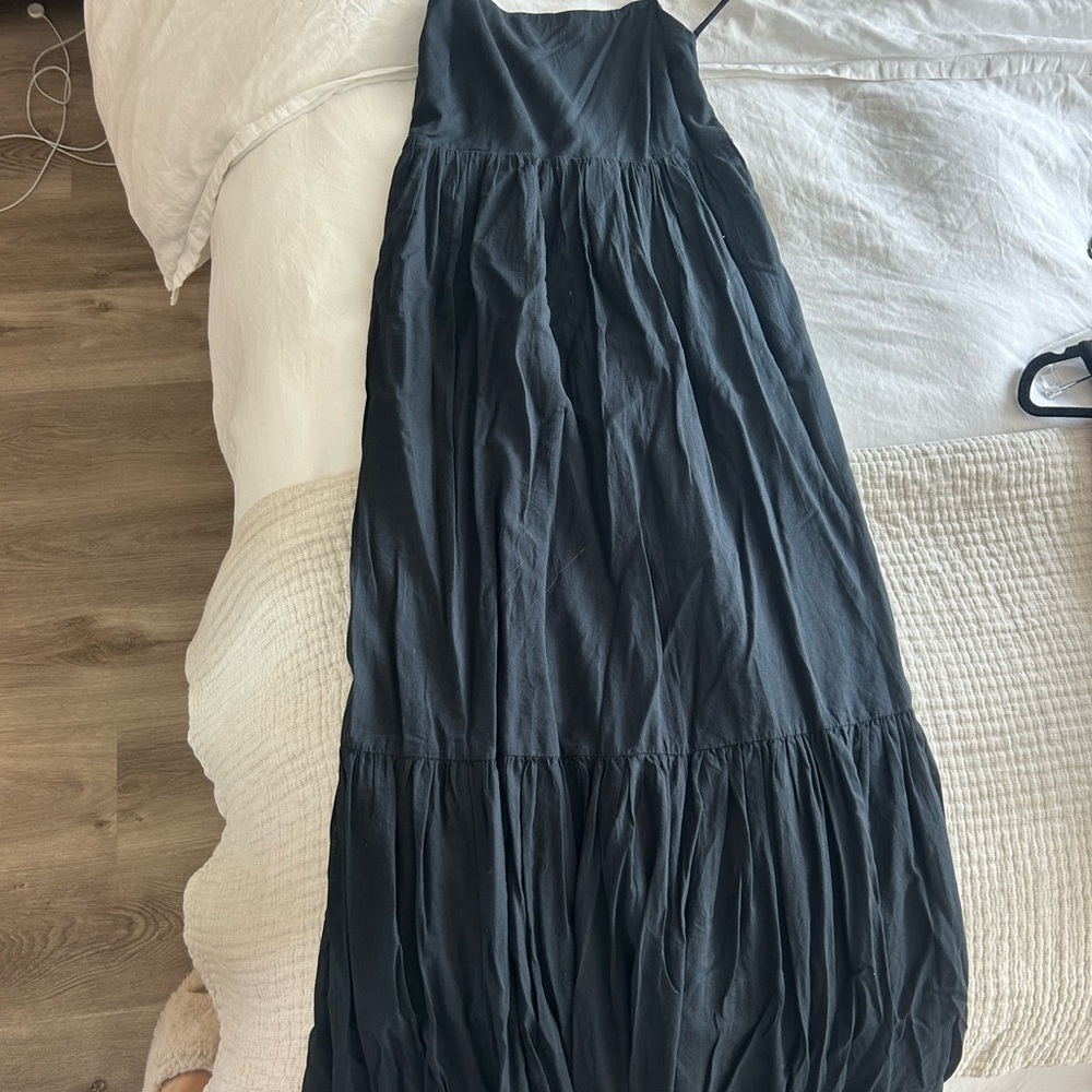 Abercrombie black maxi dress